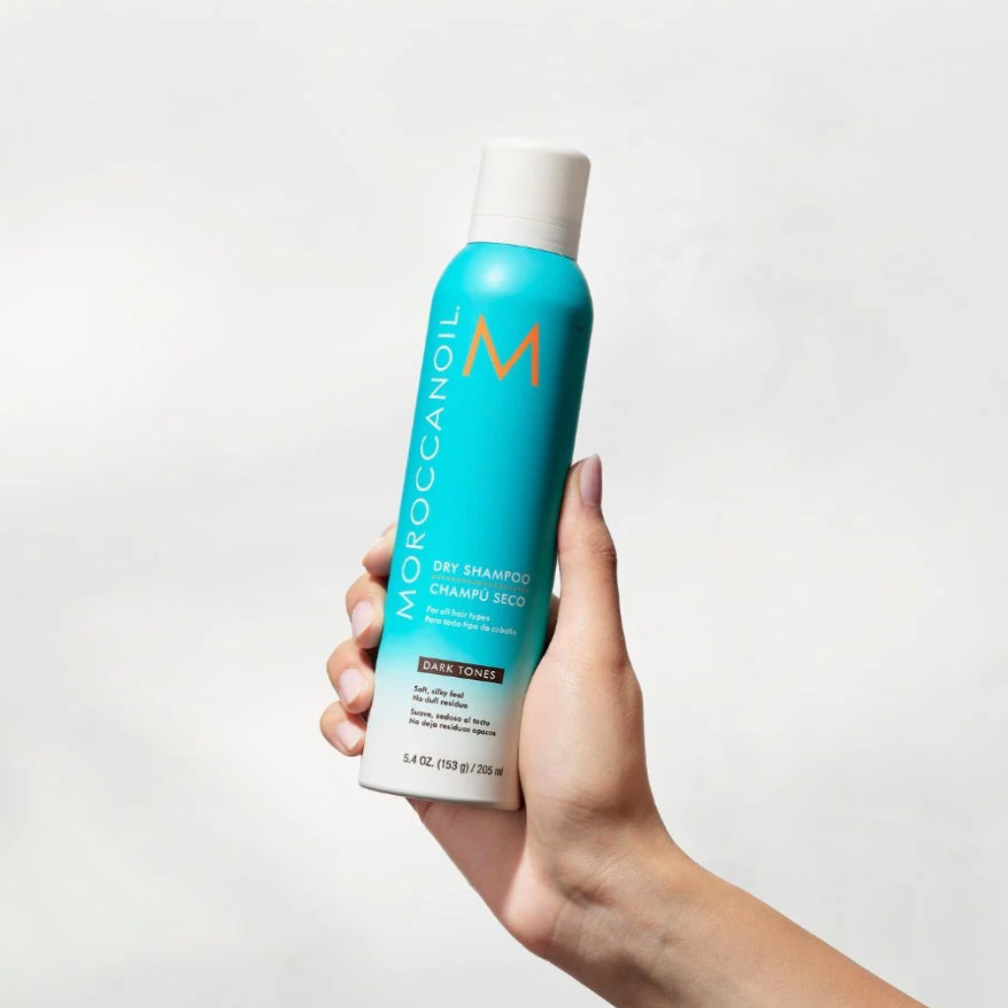 Confezione dello shampoo secco per capelli scuri di morocconoil